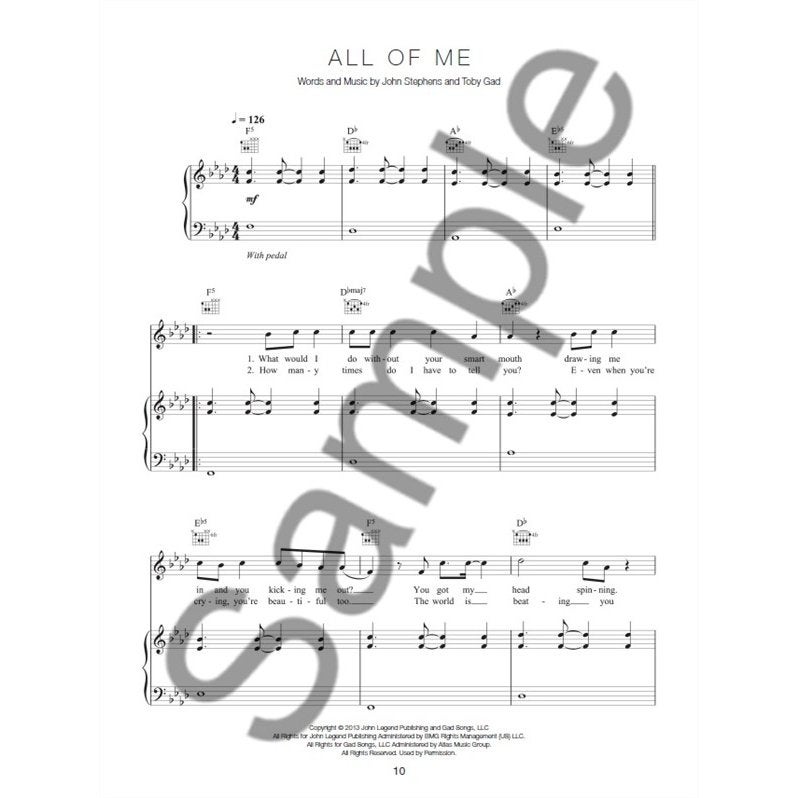 Wise Publications - Songs of the piano stars