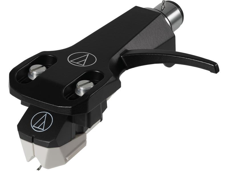 Audio-Technica Tonabnehmer AT-VM95SP/H inklusive Headshell Stereotonabnehmer AT-VM95SP mit Headshell AT-HS6BK, geeignet für Mono-Schallplatten