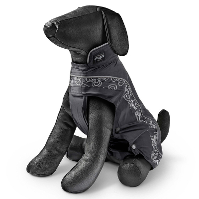 Rogz Hunderegenmantel Rainskin schwarz