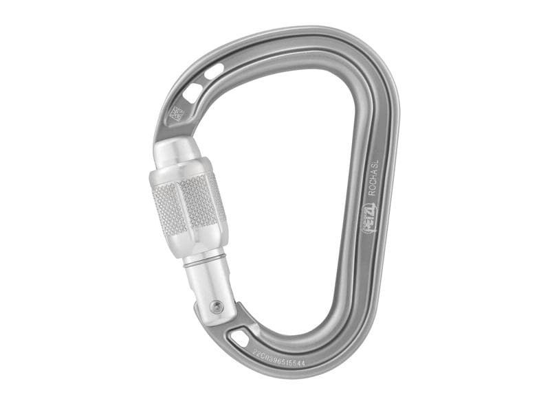 Petzl Rocha Screw-Lock Carabiner, Grau Verriegelungskarabiner