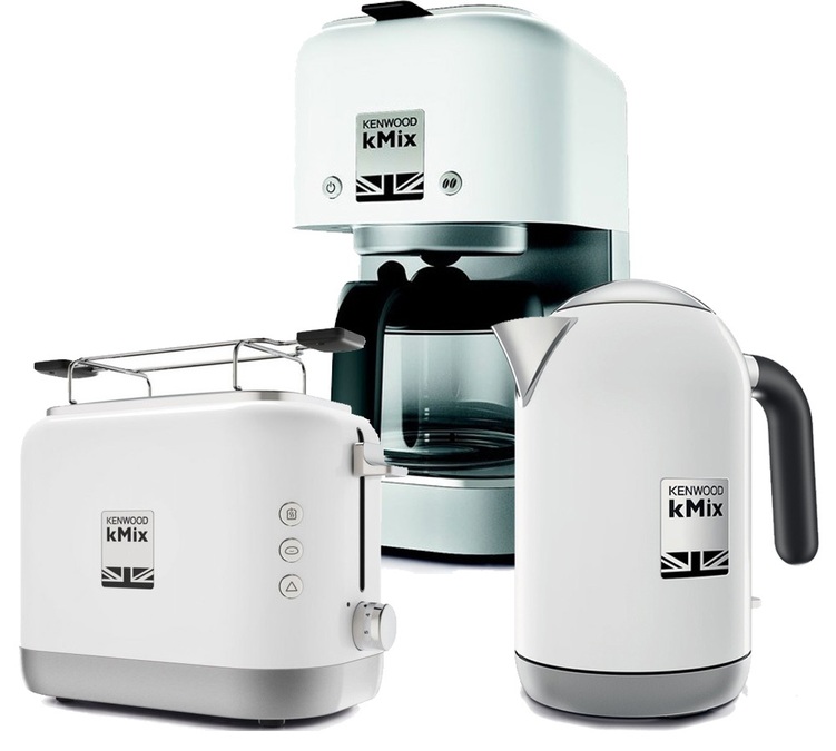 Pack Petit Déjeuner (cafetière filtre - bouilloire - grille pain) Gamme kMix Blanc - Kenwood