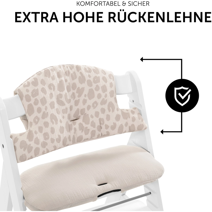 hauck Hochstuhlauflage Select Muslin Leo Natural