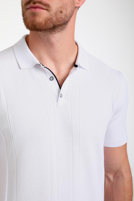 Gabbiano ecru heren polo