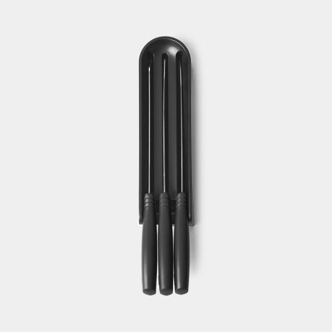 Tasty  Lade messenblok plus 3 messen 123023 - Dark Grey