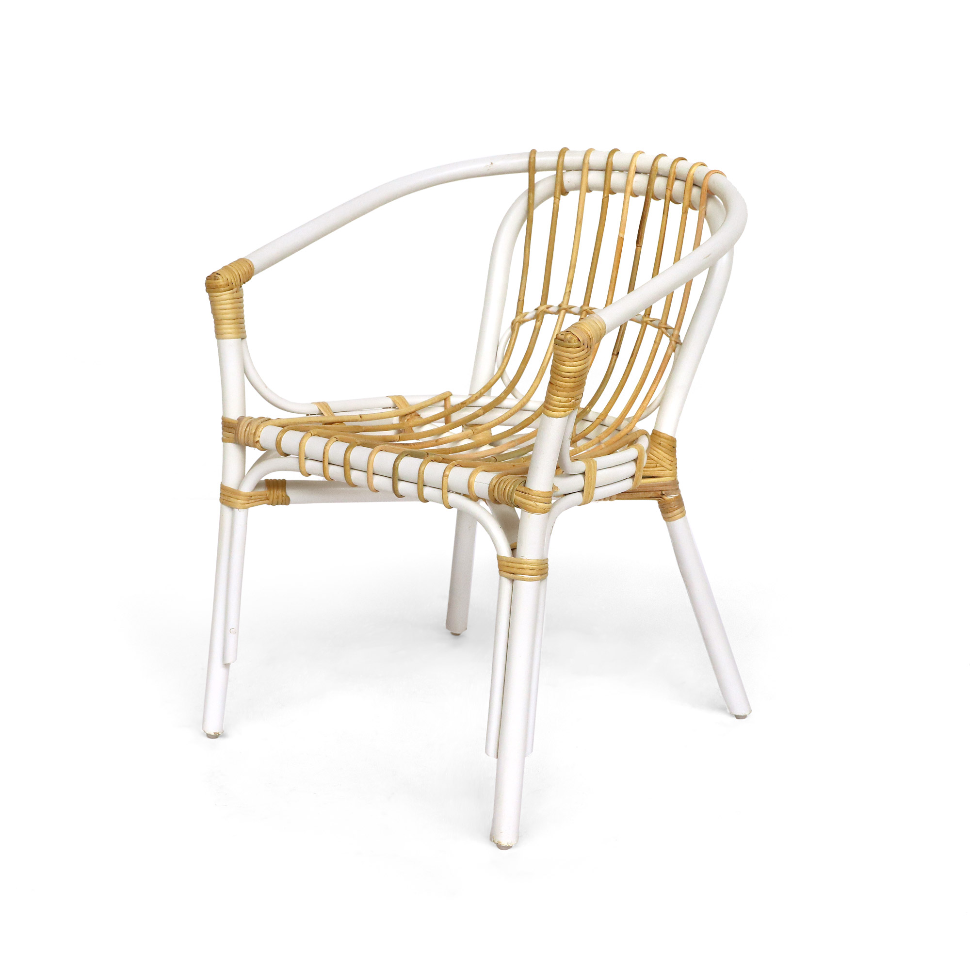 Rattan-Armsessel 'Pivot', weiß, natur, B 57 cm, H 94 cm, L 59 cm günstig bestellen