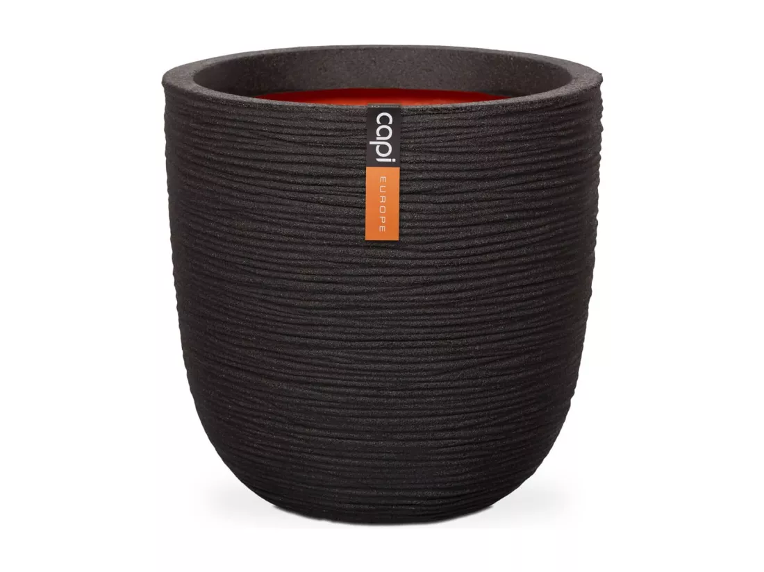 Jardinière Rib 43 x 41 cm Noir KBLR933