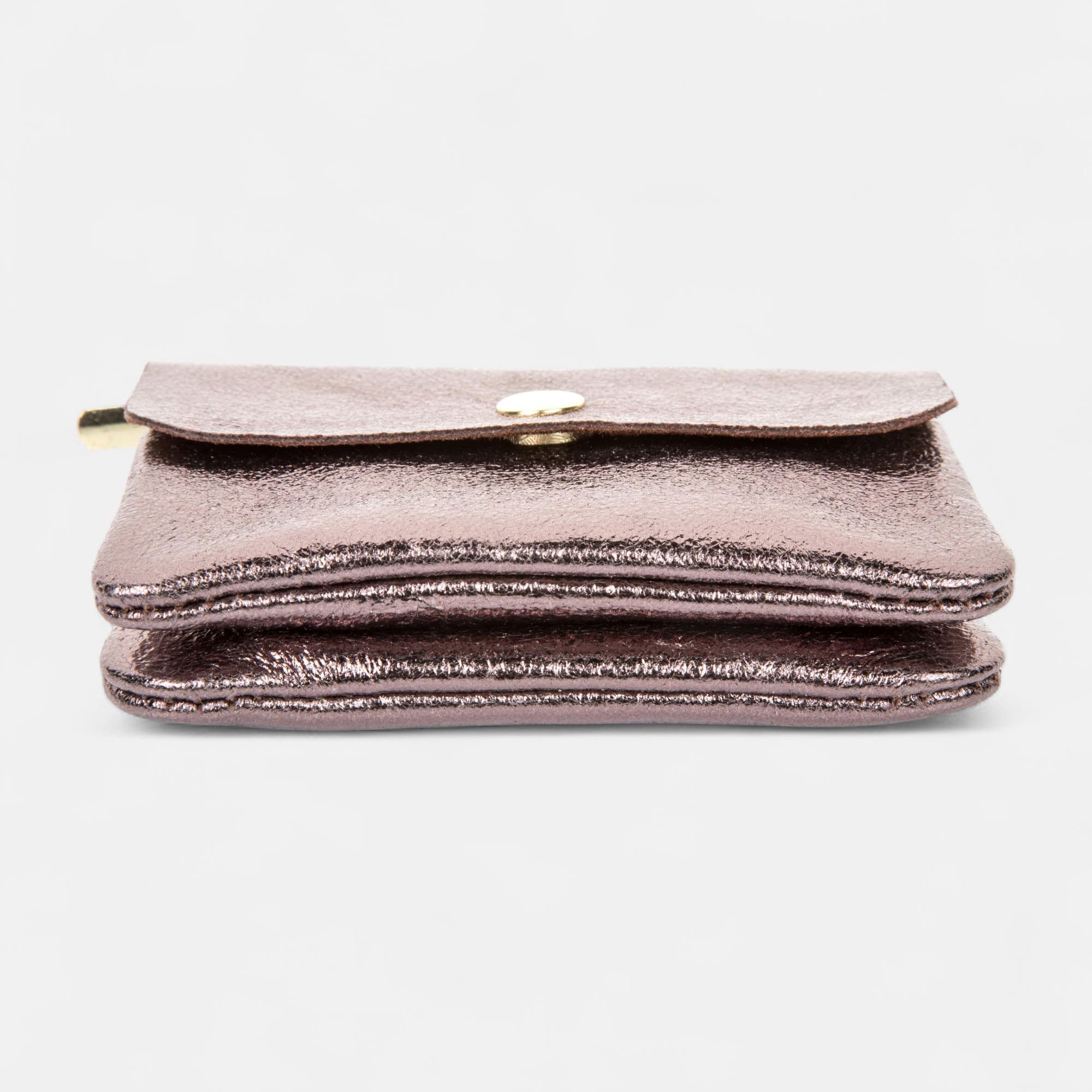 Petite maroquinerie en cuir marron