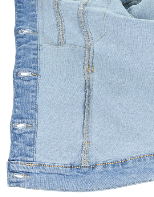 Vero Moda - VMLUNA LS SLIM DNM JACKET MIX GA NOOS - Bleu Clair