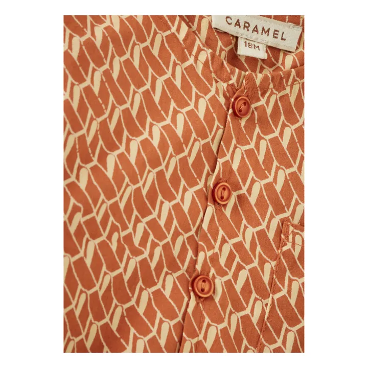 Caramel Kurta en Popeline de Coton Chard | Abricot