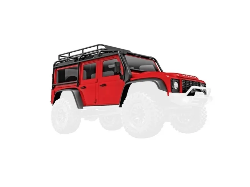 Traxxas TRX-9712-RED Crawler-karosseri TRX-4M Defender, rot