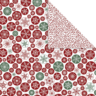 Designpapir - Iskrystaller Og Prikker - 30,5X30,5 CM - 180 G - 5 Ark