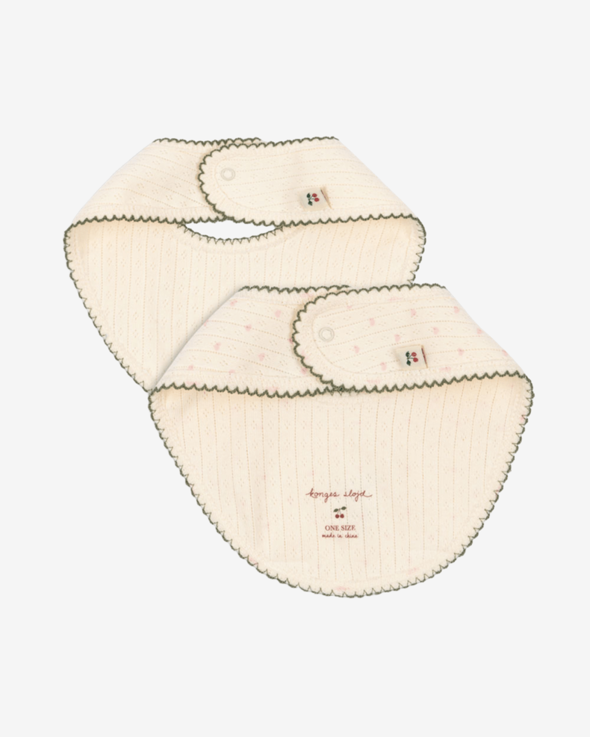 Siklesmekke 2pk – 100% Øko Bomull, Pointelle | Minnie 2 Pack Bib