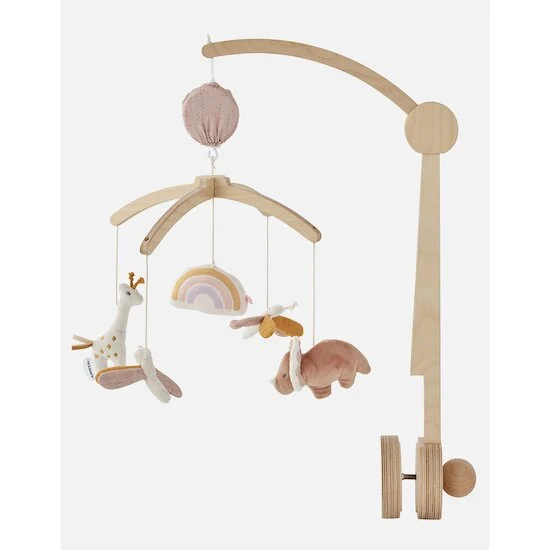 Popsie, Gigi & Louli Mobile musical bras bois   Rose poudré        de               Noukies