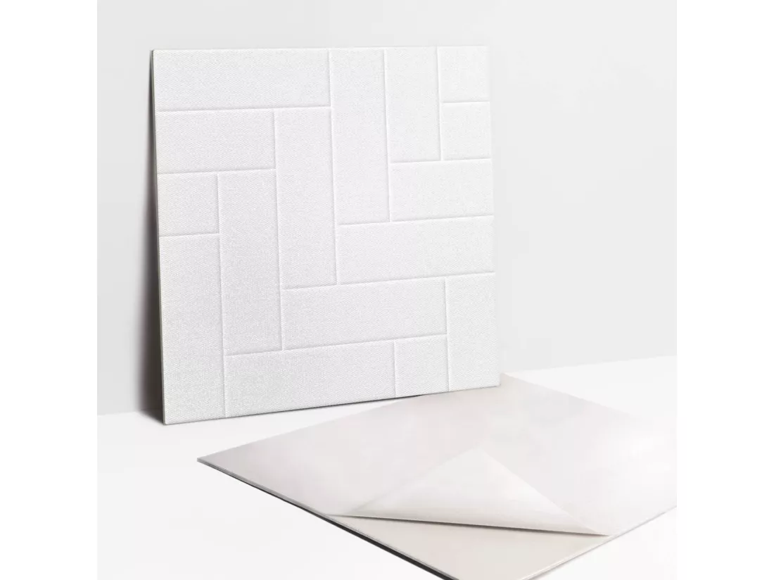 Carrelage autocollant - vinyle - Briques lumineuses élégantes 9x30x30