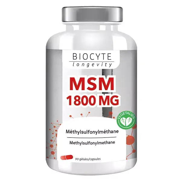 Biocyte MSM 1800mg Articulations & Muscles 90 gélules