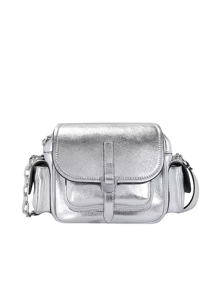 COCCINELLE Ledertasche - Mini Bag COCCINELLECAMPUS silber