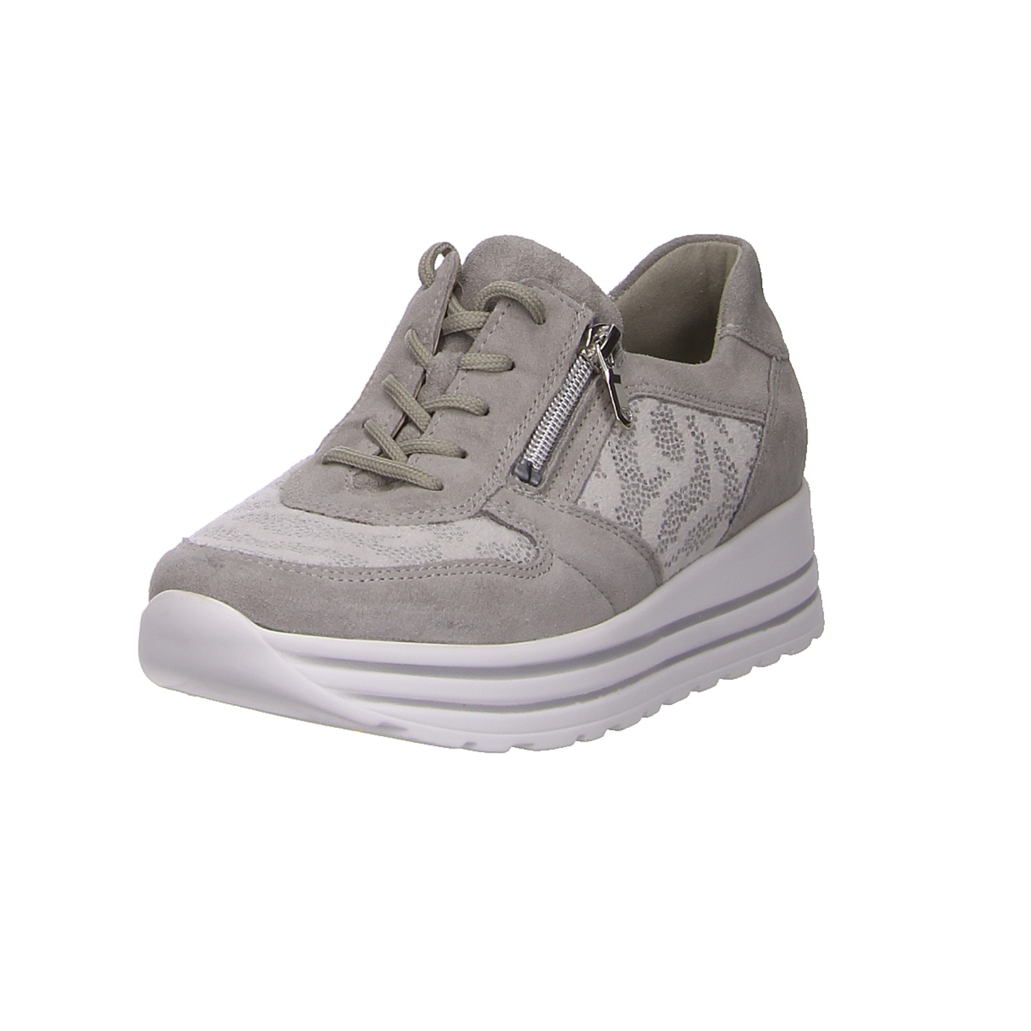 Waldläufer Sneaker grau grau