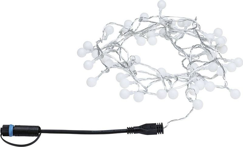 Paulmann - 94558 - LED-Lichtketting - Zwart - IP44, 48 Lampjes, 5 Meter, Warm Wit