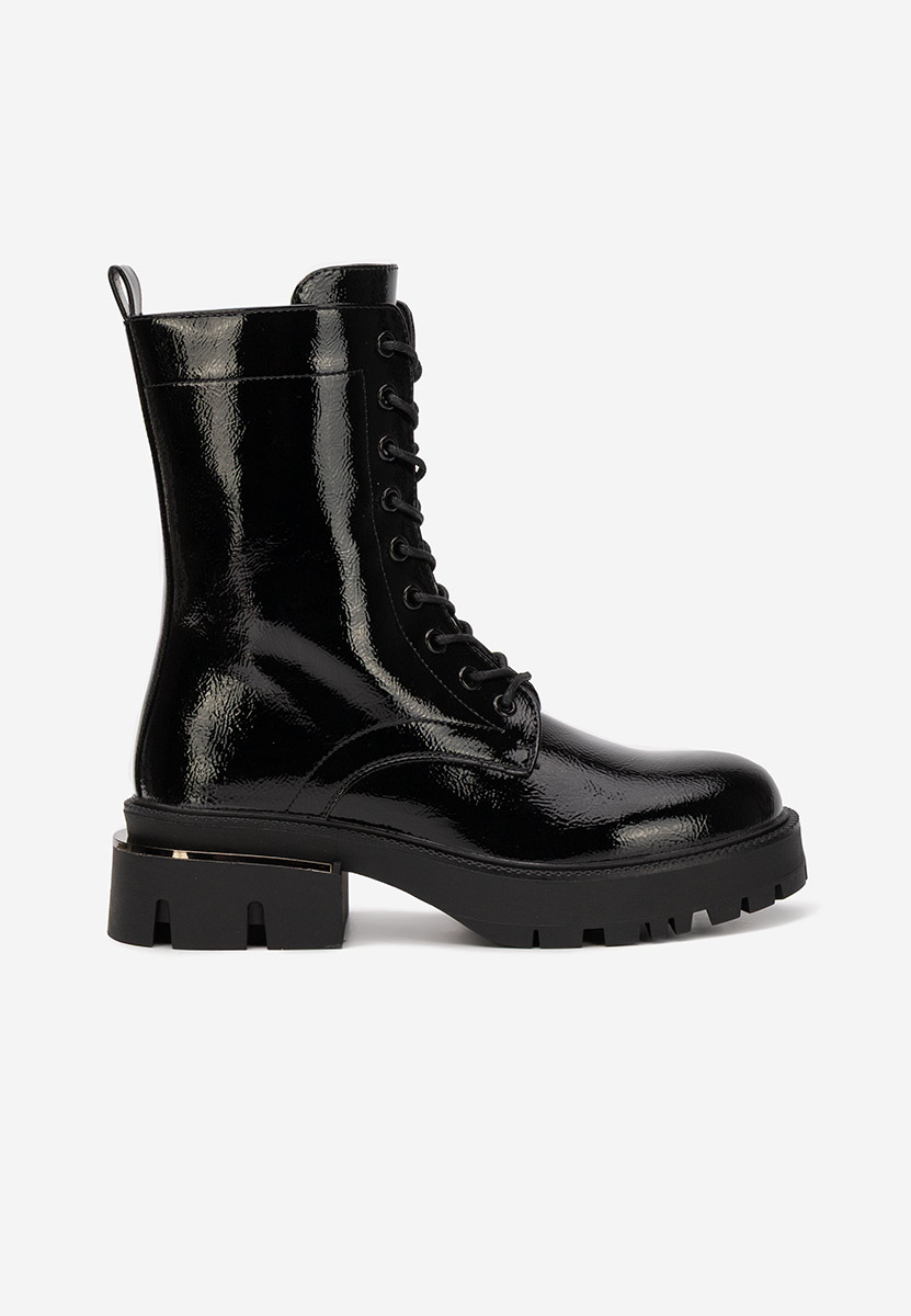 Bottines rangers femme noirs Andela