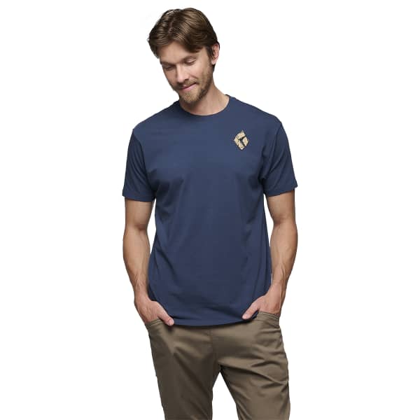 T-shirt escalade BLACK DIAMOND MONO POCKET SS TEE INDIGO