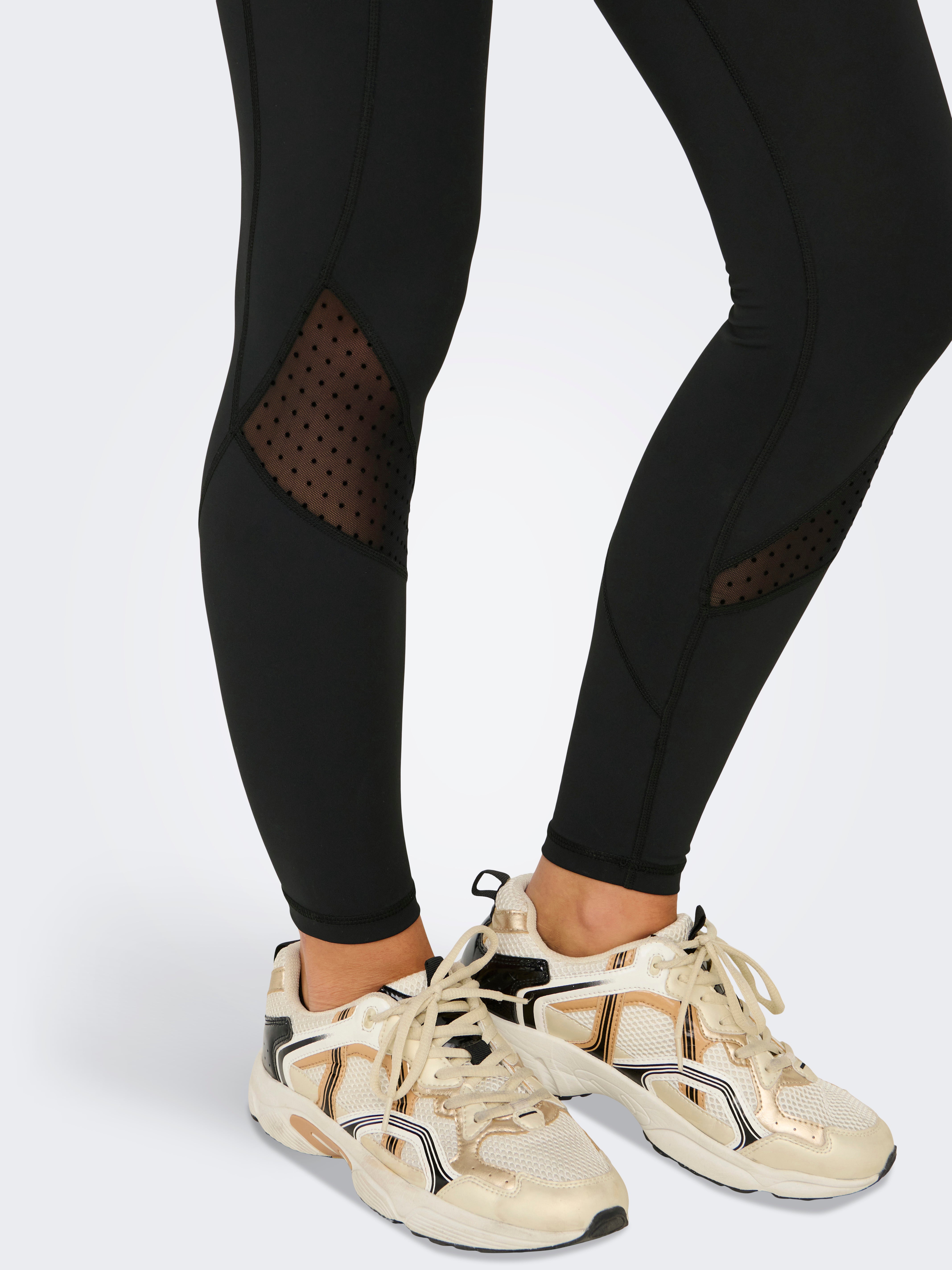 ONPRYA-2-DOT Hohe Taille Enger Schnitt Sportleggings Black