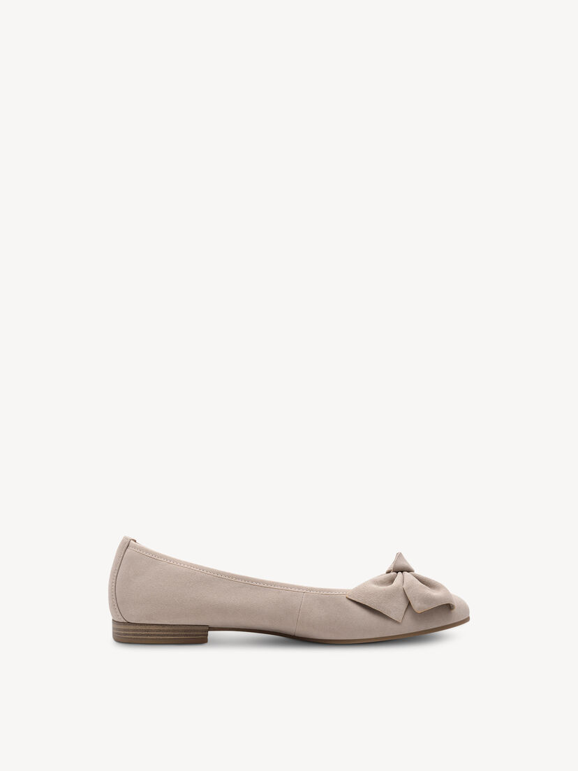 Leren Ballerina - beige