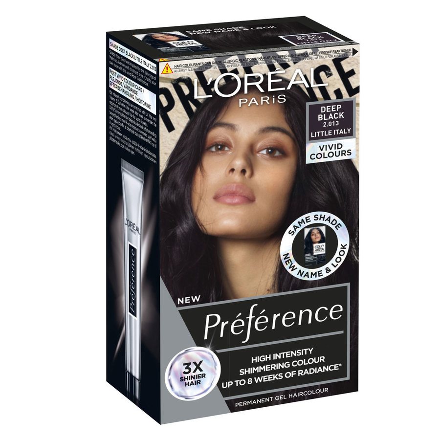 L'Oréal Paris Préférence Vivid Colours 2.013 Deep Black