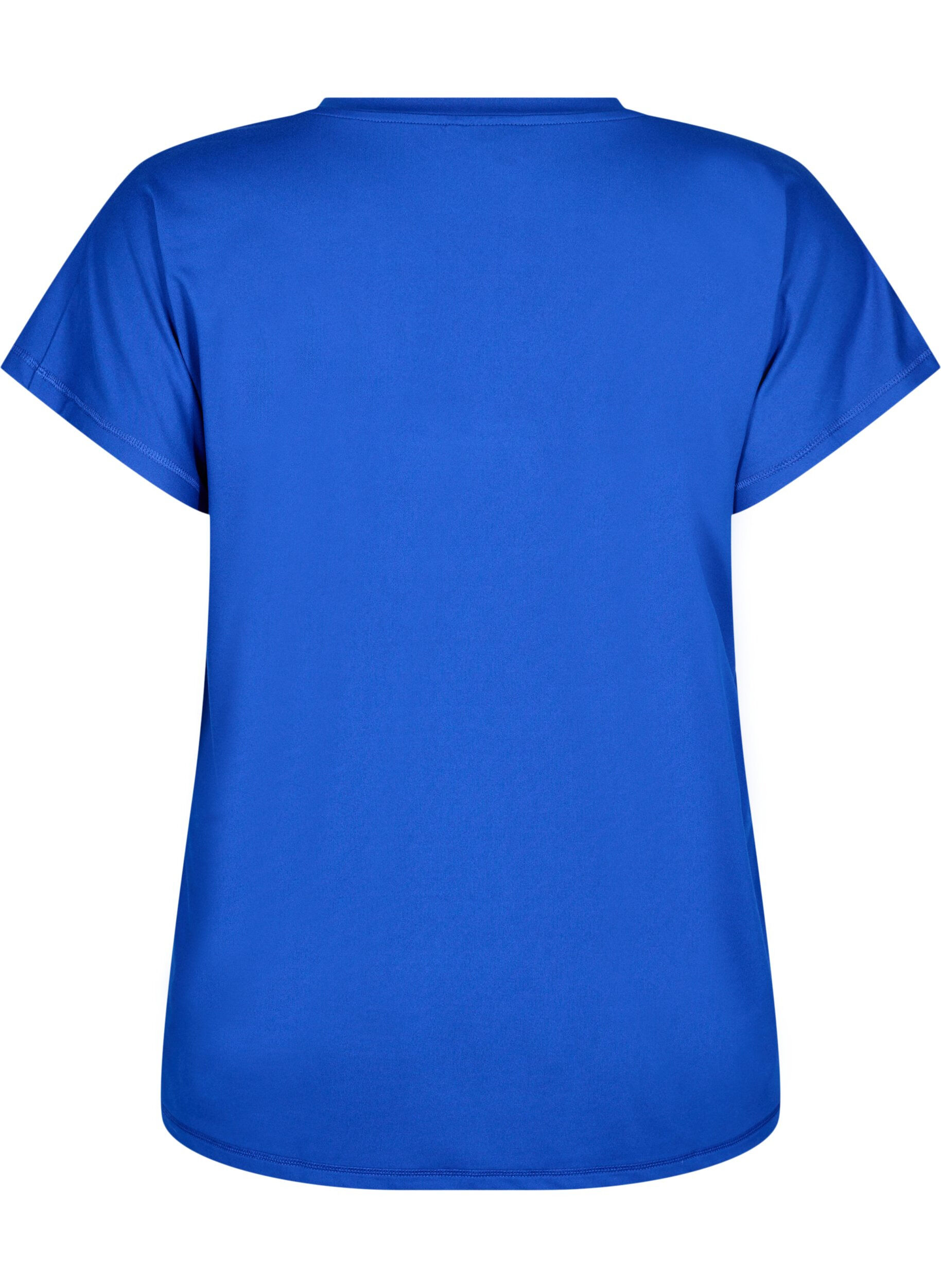 Løs trænings t-shirt med v-hals