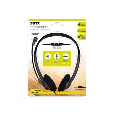 PORT Connect - casque filaire avec micro - noir