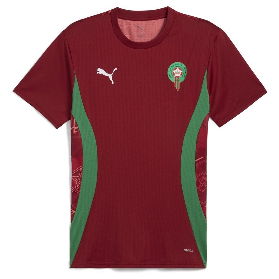 Maroc T-shirt d'Entraînement Avant-Match Africa Cup of Nations 2025 - Rouge/Vert