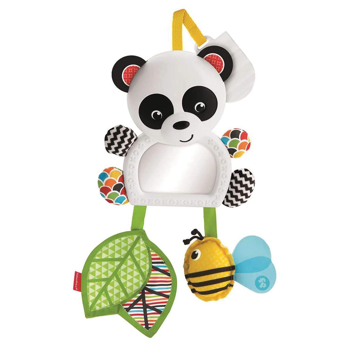 Mattel FGH91 - Fisher-Price - Spielzeug, Greifling mit Spiegel, Panda