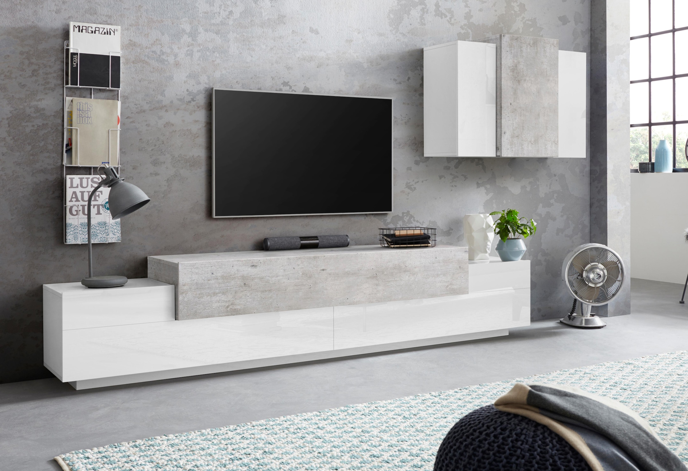 INOSIGN Wohnwand »Coro, Anbauwand, Medienwand« Set, 2 Stk. tlg.