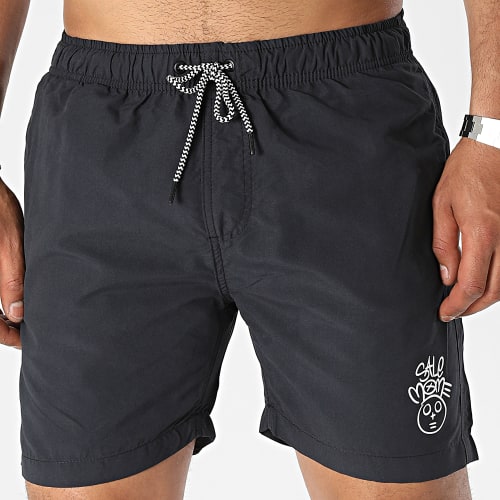 Short De Bain Evil Toto Noir Blanc