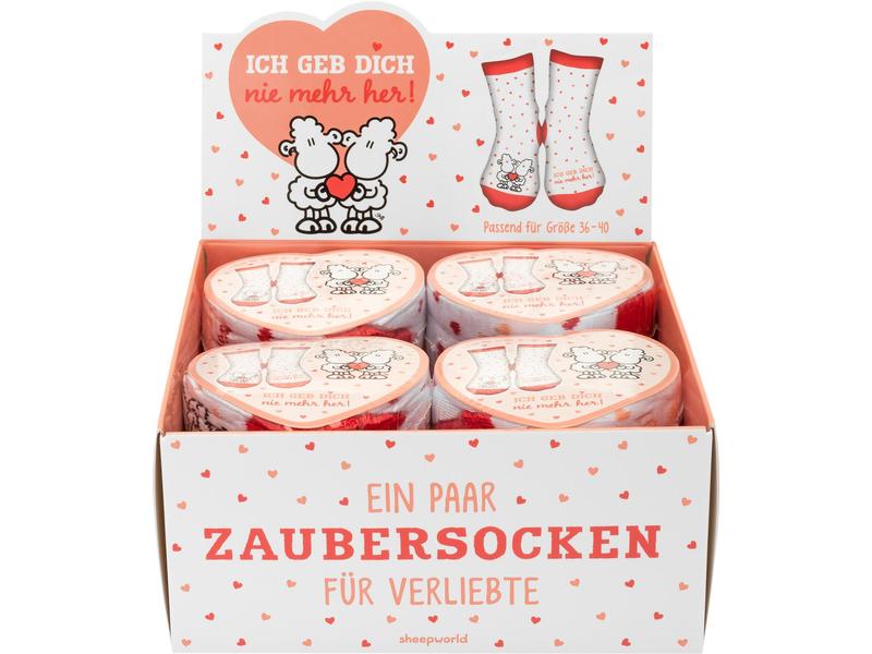 Sheepworld Socken Ich geb dich nie mehr her Grösse 36 - 40 Zaubersocken