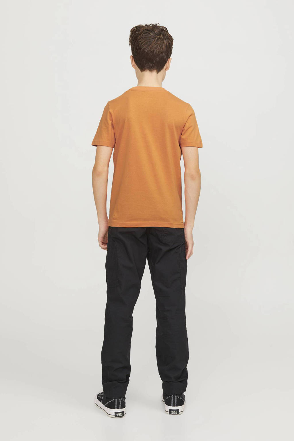 JACK & JONES T-shirt JCOMAP met printopdruk oranje