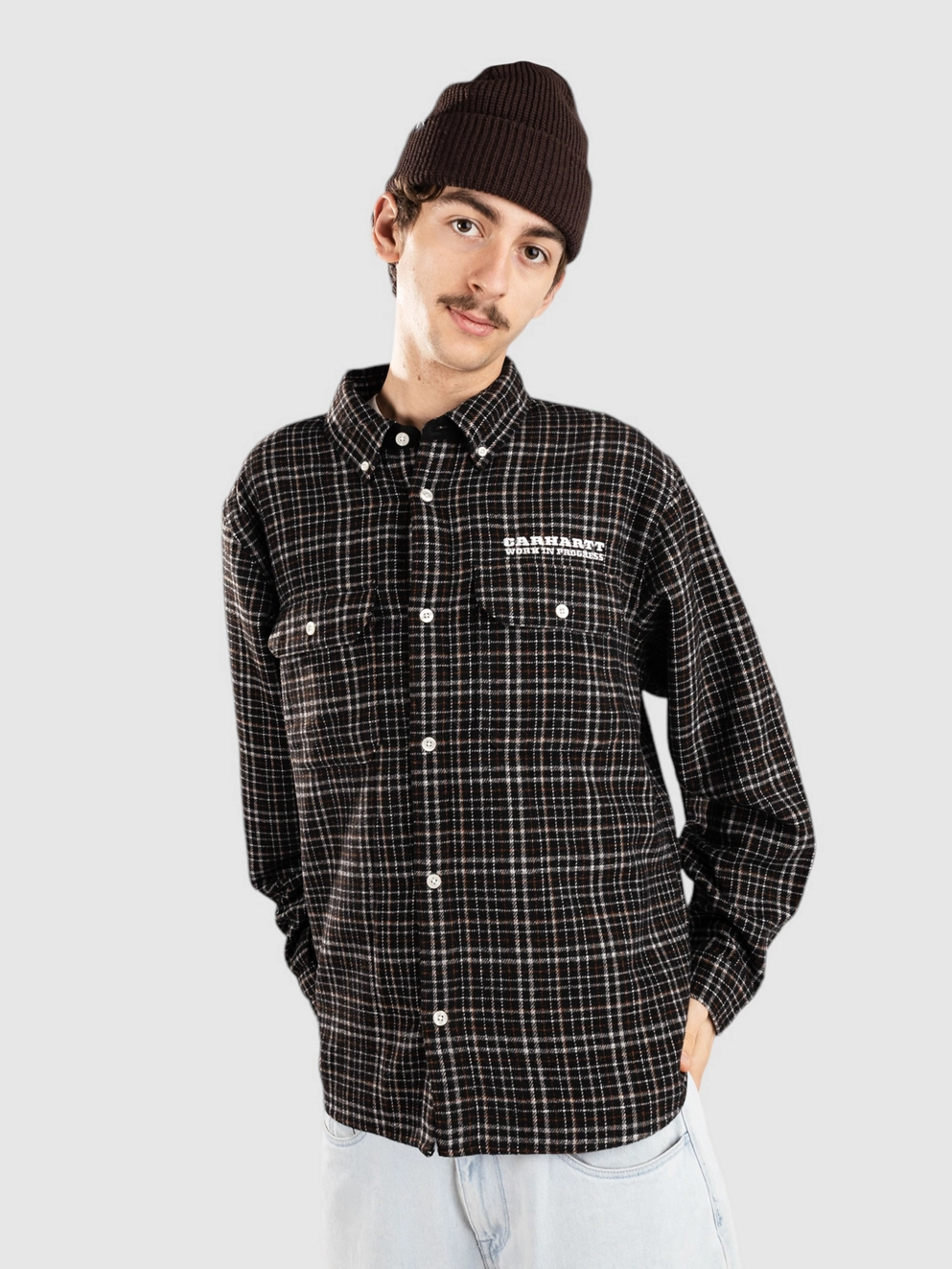 Carhartt WIP Runaway Millett Shirt millett check/black/wax