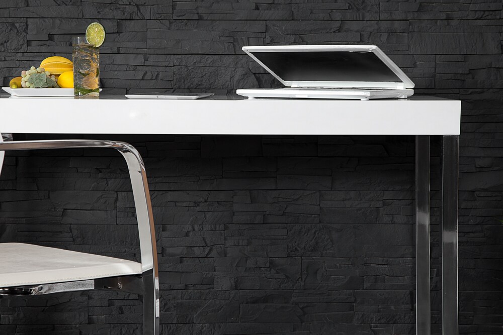 riess-ambiente Konsole WHITE DESK - 120cm weiß Hochglanz Bürotisch