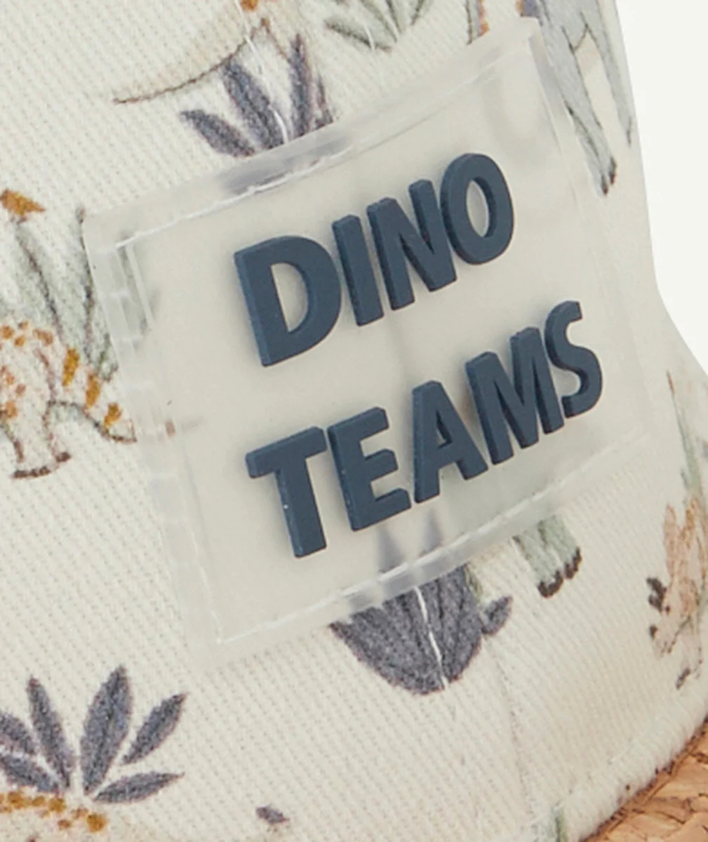CASQUETTE BÉBÉ GARÇON DINOSAURES ET VISIÈRE EFFET LIÈGE