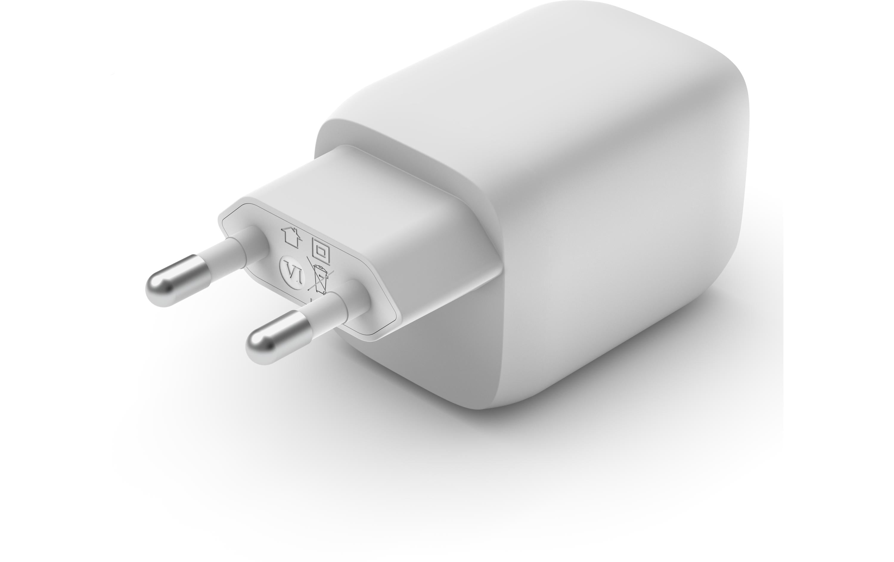USB-Wandladegerät Dual USB-C GaN PD 65W + USB-C-KabelDual USB-C GaN Wall Charger mit PPS 65W und mitgeliefertem USB-C Kabel