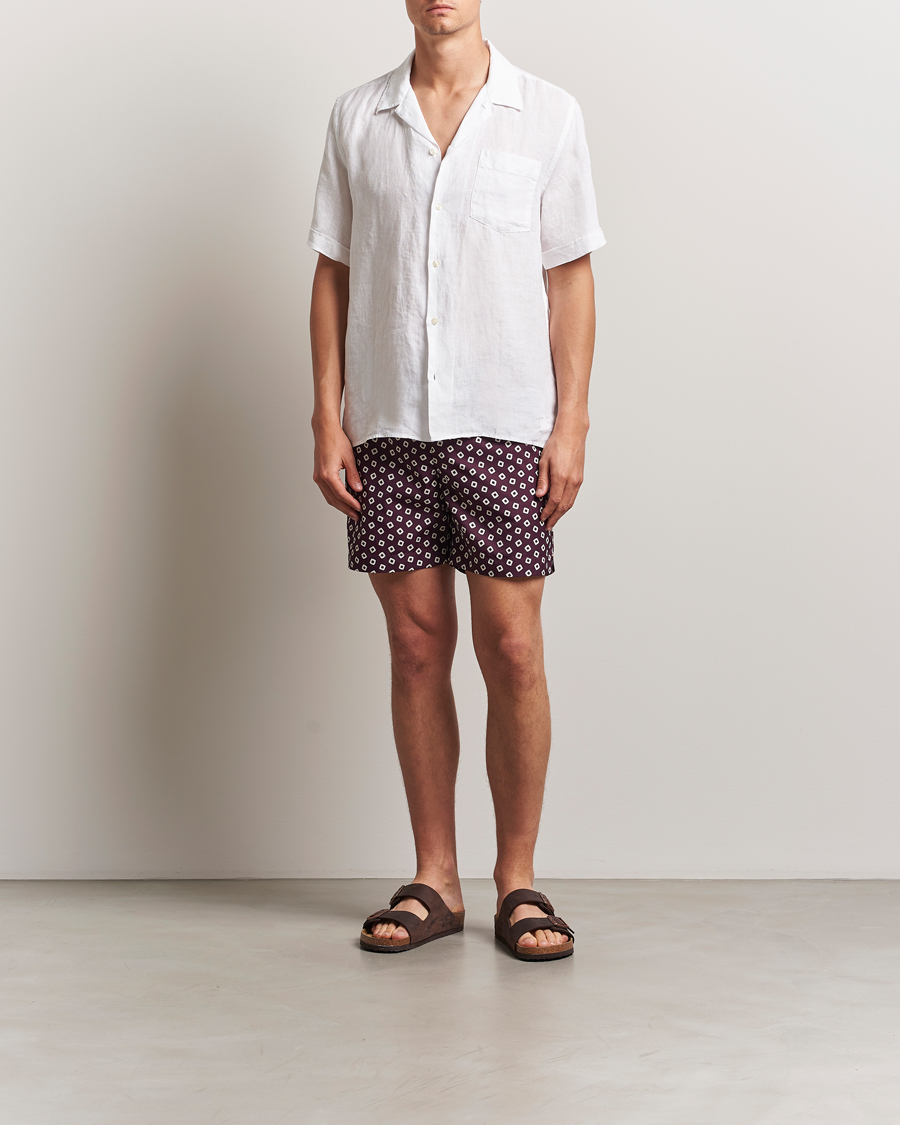 Orlebar Brown Bulldog Lumina Drawcord Swimshorts Damson/Latte