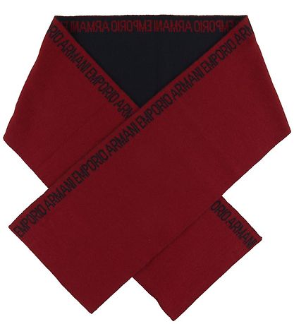 Emporio Armani Halst?rkl?de - 160x20 - Uld/Akryl - MørkR?d
