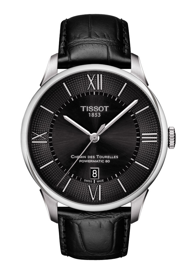 Tissot Chemin des Tourelles Herrenuhr Automatik Schwarz