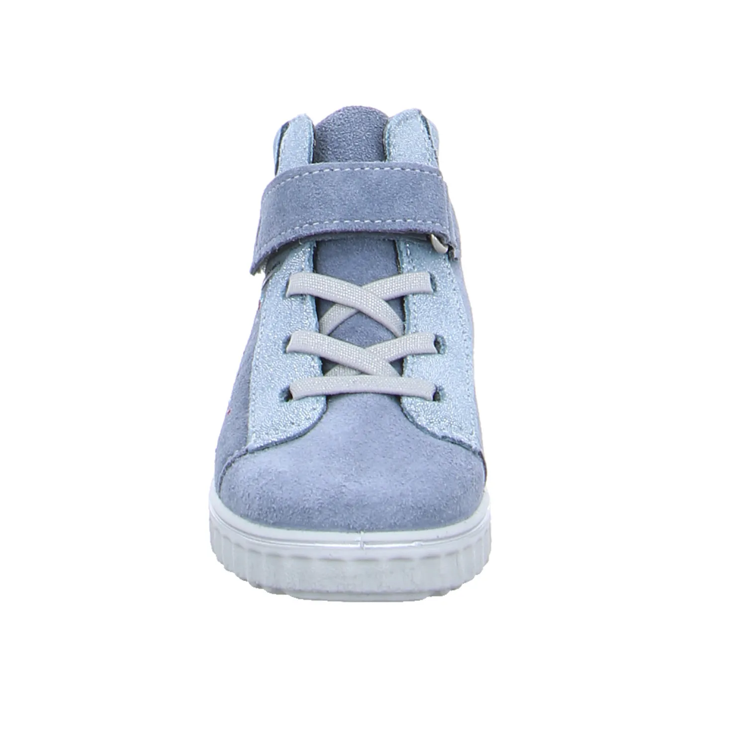 PEPINO Kleinkinder-Halbschuh Klett Altsilber Textil  Bottine