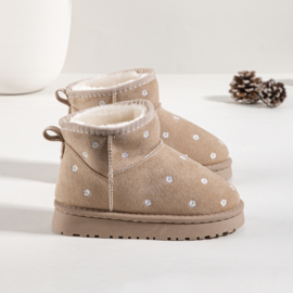 Sweet daisy winter boots - beige