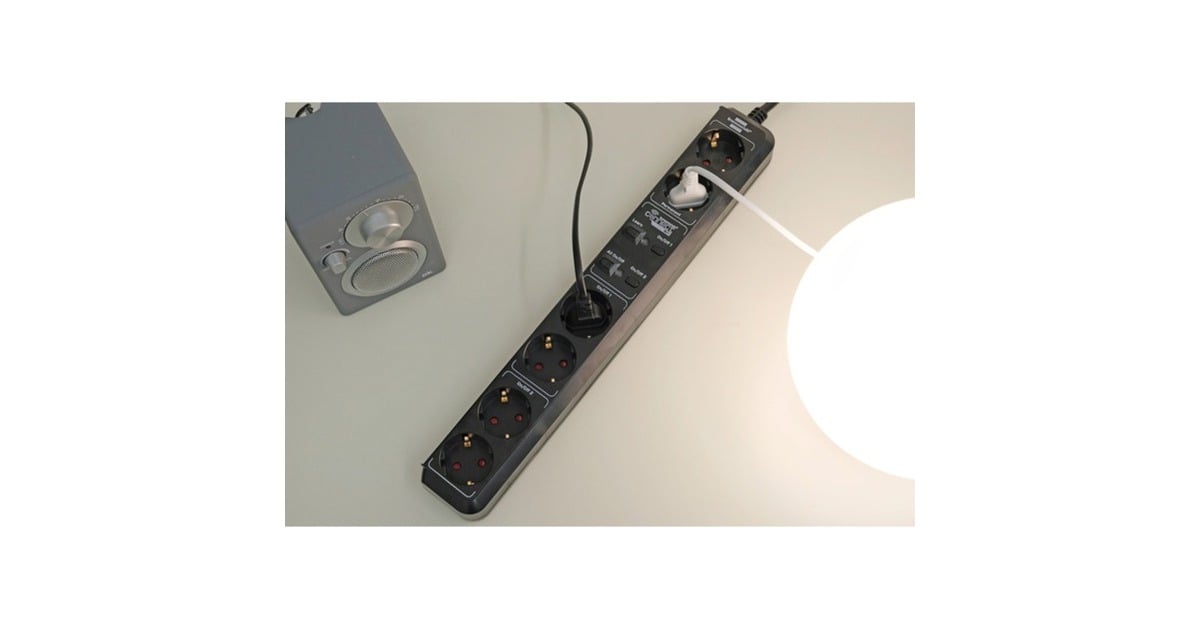 BrennenstuhlConnect Eco-Line Smart Stekkerdoos met 6-voudige timerfunctie stekkerdoos  (Zwart, 1,5 meter kabel)