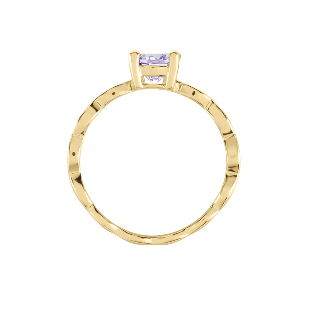 Bague Kurt Plaqué Or Jaune Oxyde De Zirconium