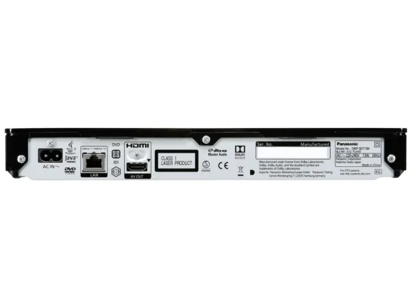 Panasonic DMP-BDT184 - 3D Blu-ray-skivespiller - Eksklusiv - Ethernet