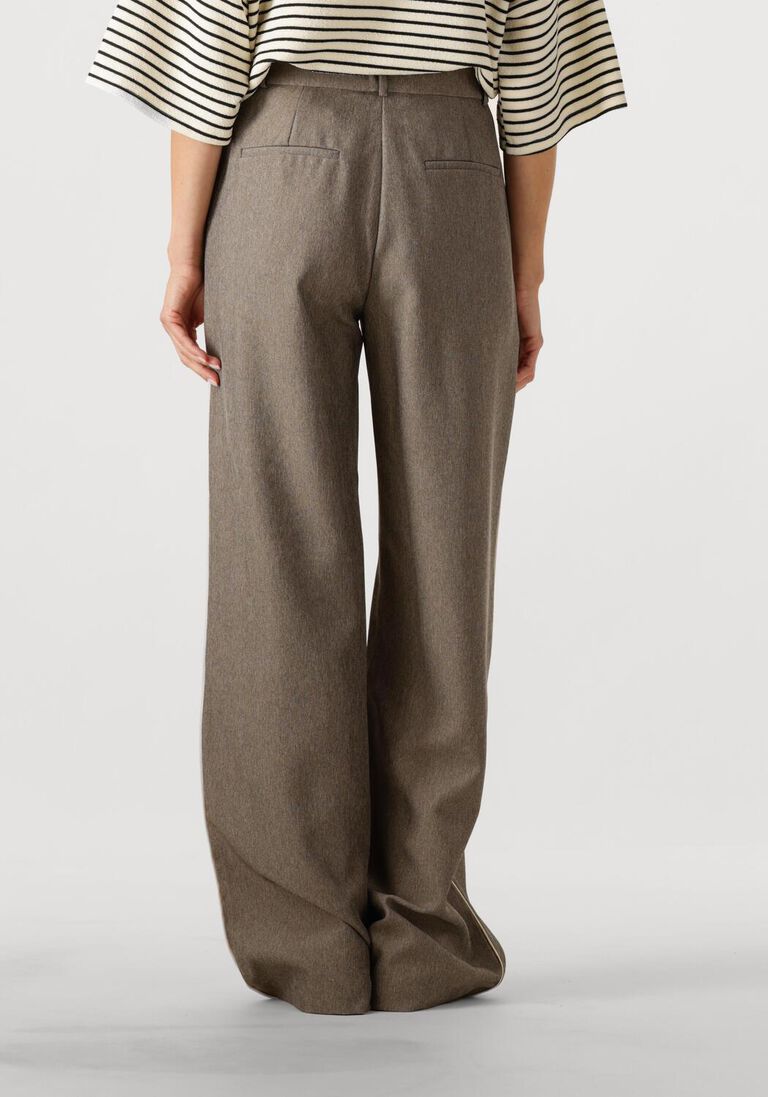 beige co'couture pantalon nanacc piping wide ll pant