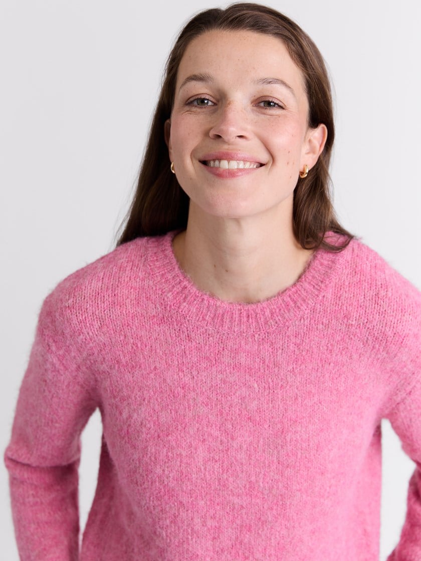 Kallie genser Cashmere Rose
