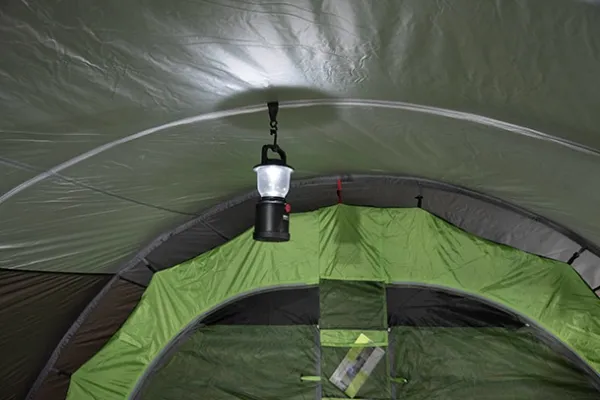 High Peak Bozen 6.0, Camping, Hård ramme, Tunneltelt, 6 person(er), 17,5 kg, Grøn, Grå, Hvid